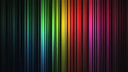 Vertical multicolor light bars with gradient spectral transitions