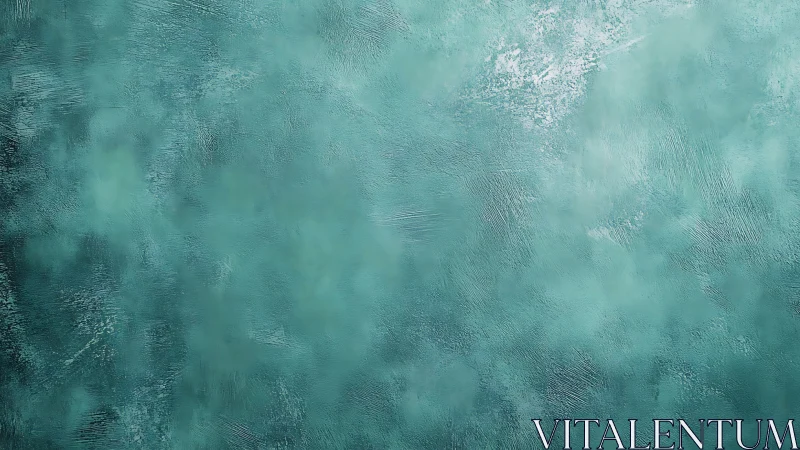 Turquoise microtextured pigment field with diffuse luminance gradients.