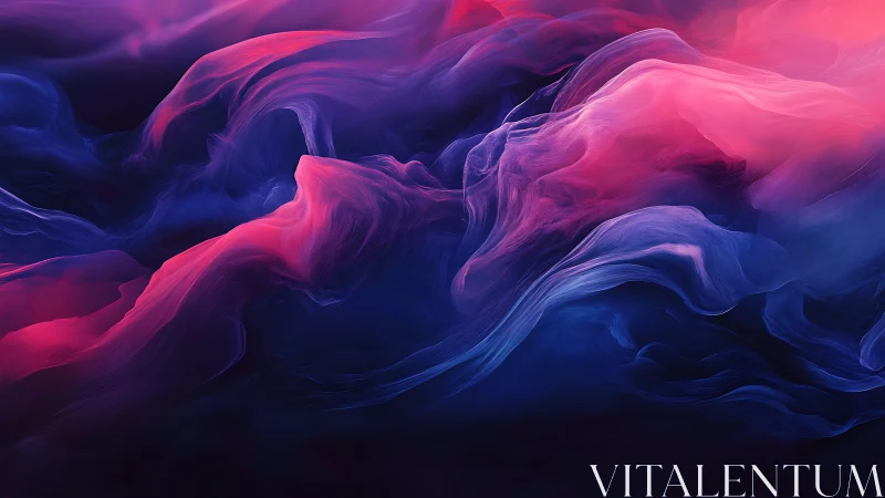 Neon cloud currents swirl through deep indigo voidscape.