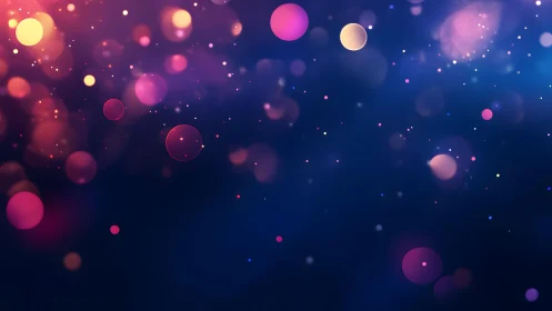 Colorful bokeh lights abstract background with dreamy, glowing style.