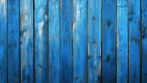 Weathered blue timber wall humming with seaside echoes.