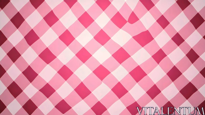 Pink geometric checkerboard pattern with soft gradients.