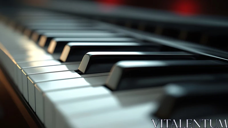 Midnight piano keys drifting into a soft cinematic blur.