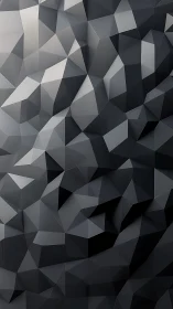 Shaded geometric canyon of folded graphite light and shadow.