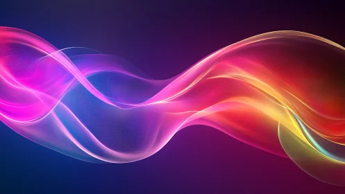 Chromatic ribbons drift like singing light over midnight