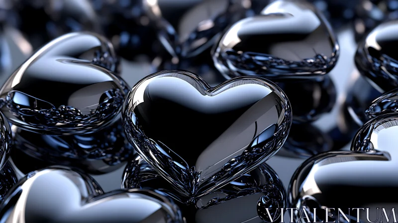 Volumetric Heart-Shaped Water Droplets with Complex Refraction Rendering