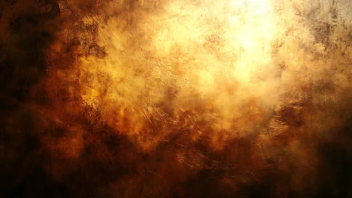 Golden textured abstraction with luminous burnished glow.