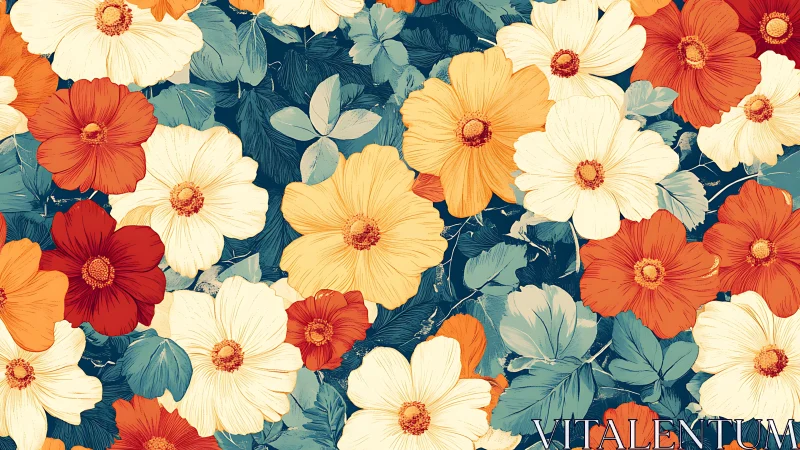 Vibrant Gerbera Daisies Bloom in Colorful Botanical Arrangement.