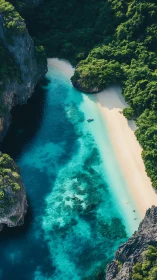 Turquoise Paradise Carved by Stone and Jungle.