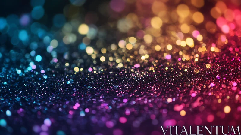 Colorful Glitter Bokeh Abstract Background in Vibrant Light.