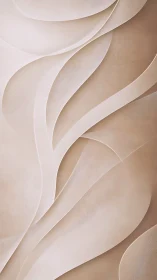 Curved beige layers form a soft abstract flowing pattern.