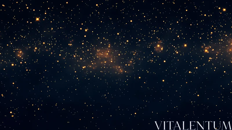 Dense stellar field rendered with high-contrast point-source distribution