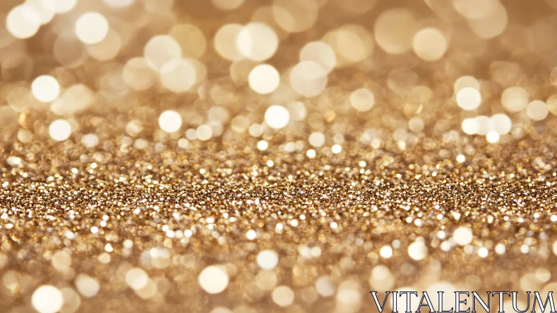 Glistening golden sparkle field with softly glowing lights.