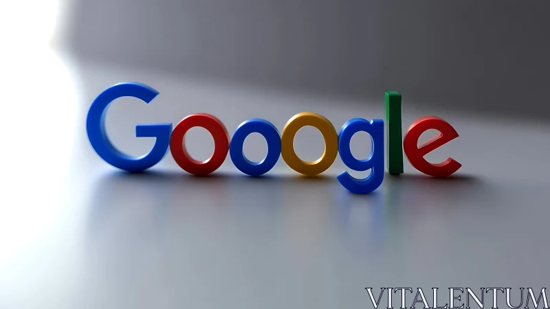 Google Logo in Three-Dimensional Rendered Letters