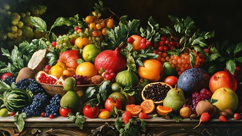 Orchard’s secret banquet spills across a baroque marble table.