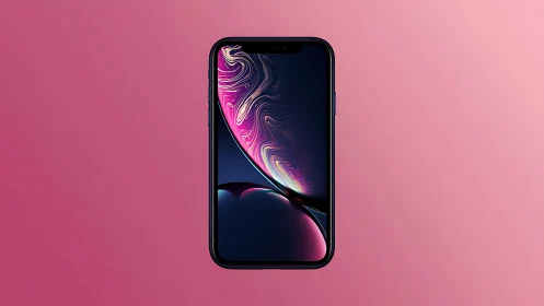 Stunning Smartphone with Vibrant Neon Wallpaper Design