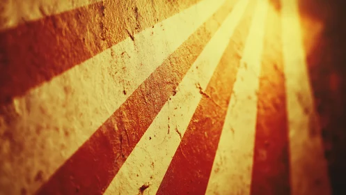 Sunburst Pattern on Textured Wall in Warm Vintage Style.