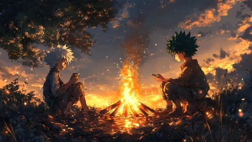 Campfire cards trade secrets between twilight dreamers