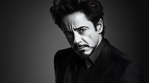 Shadow-soaked portrait studies charisma in sculpted grayscale