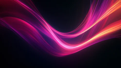 Neon ribbons of light dance across a deep cosmic night