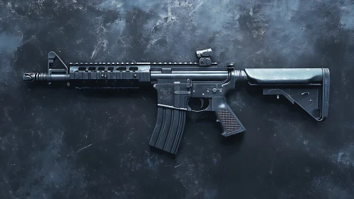 AR-15 Tactical Rifle Platform: Modular Military Carbine Configuration.