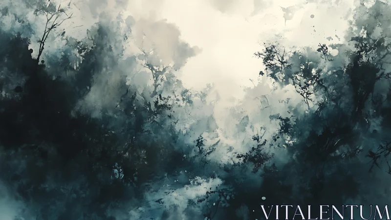 Mist Through the Pines: Where Silence Dwells.