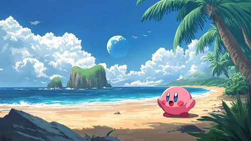 Kirby Discovers Tropical Paradise Where Dreams Float Freely