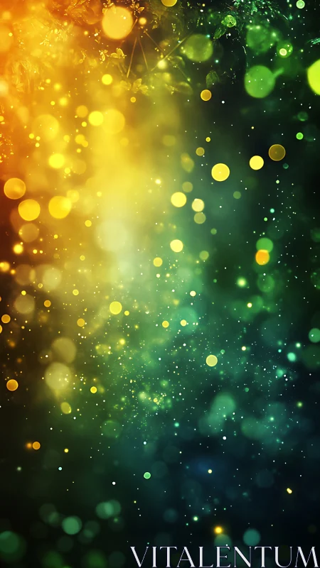 Tri‑chromatic bokeh diffusion with particle field gradients.