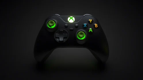 Xbox Wireless Controller with Illuminated Analog Sticks and Signature Button Layout