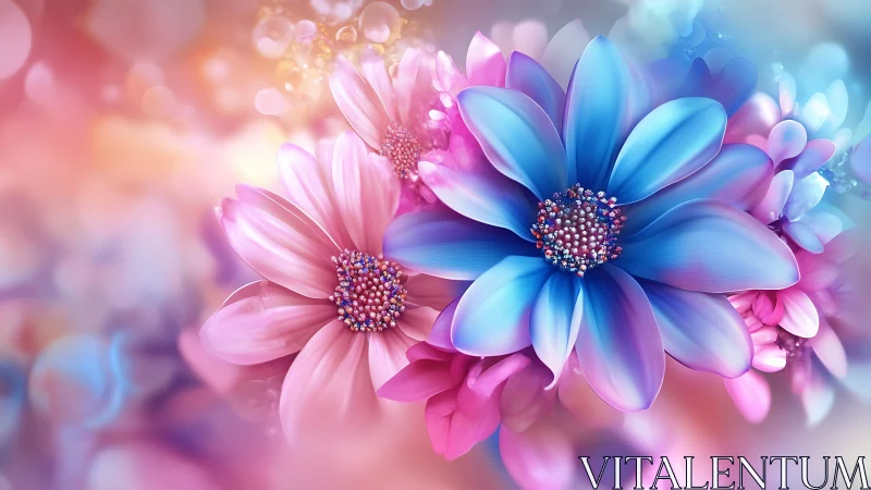 Iridescent Daisy Dreams in Soft Focus Bloom.