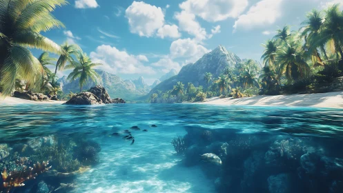 Paradise Cove: Crystal Waters Meet Lush Mountain Peaks