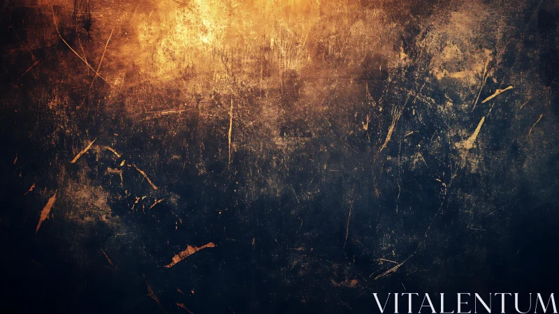 Grunge Textured Abstract Background with Warm Golden Lighting.