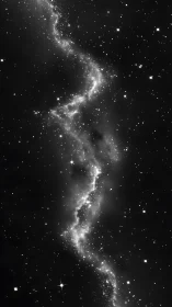 Starlit river of cosmic dust winding through quiet night skies.