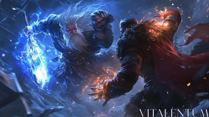 Ancient warriors clash as ice and fire collide in storm