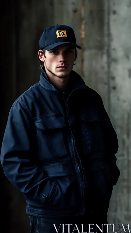 Quiet confidence shines in a young man&rsquo;s rugged work jacket