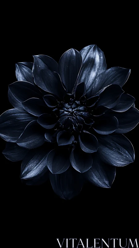 Midnight Bloom Against Darkness