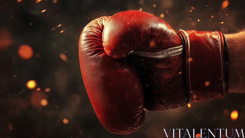Professional Boxing Glove with Volumetric Light Effects