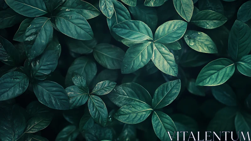 Moody emerald foliage under soft directional light