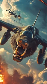 Roaring Beast Aircraft Dominates Combat Sky.