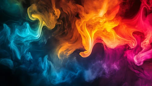 Swirling rivers of color drifting through a painted dream.