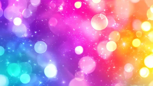 Bubble nebula carnival in prismatic starlight bloom.