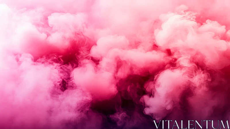 Dense pink smoke plumes disperse across a bright backdrop