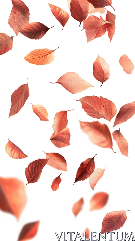 Dynamic vector field of autumn leaves in free-fall motion.