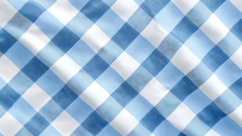 Soft blue gingham folds that invite cozy, simple moments.