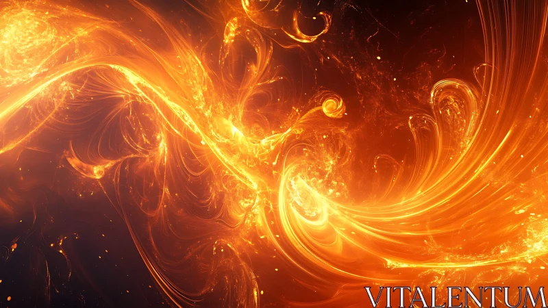 Incandescent Chaos: Where Molten Light Dances With Shadow.