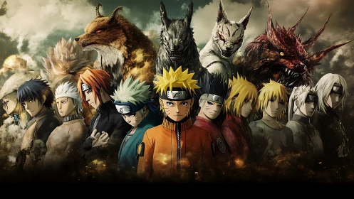 Legendary ninja heroes united with their fierce inner beasts.