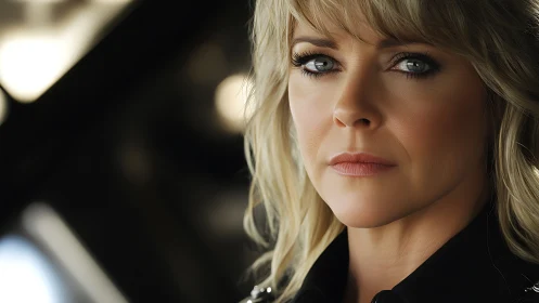 High-resolution close-up portrait with shallow depth of field and soft key lighting