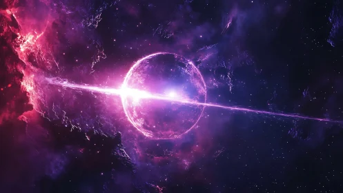 Relativistic stellar rupture with axial gamma-ray jet plane.