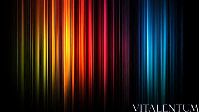 Vertical spectrum bands in high-contrast abstract digital field.