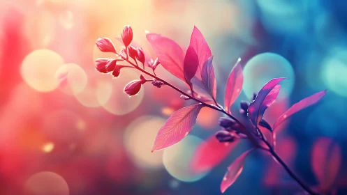 Radiant Pink Blossoms Dancing Through Dreamy Light